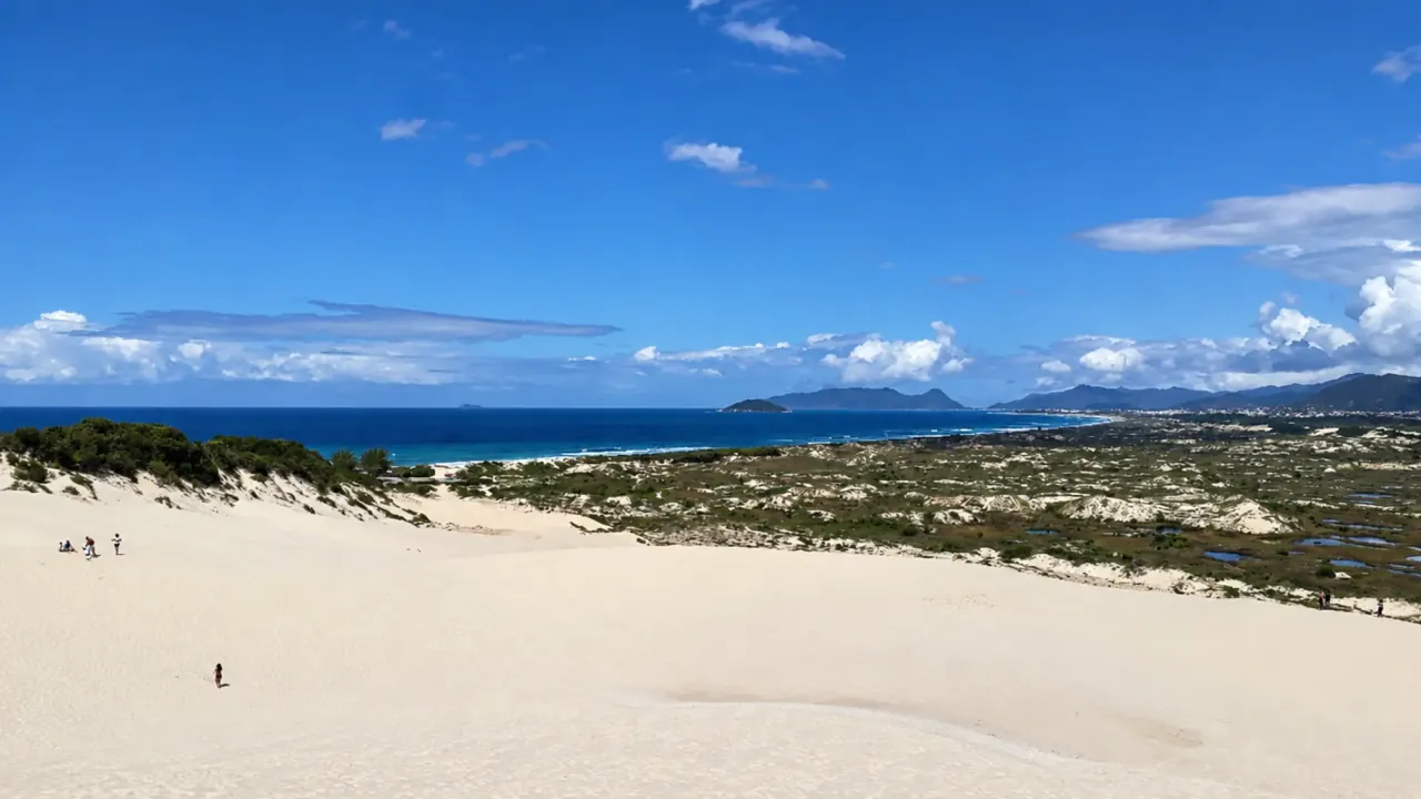 Sand dunes at Joaquina, Florianópolis